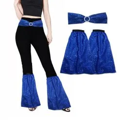 1960 70s Sequin Flares Covers & Belt Disco Soul Funk Dance Fancy Dress Set -Halloween Shop apizblhru 73687.1642776859