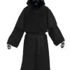 Adults Black Death Robes & Facepaint Scary Halloween Fancy Dress Costume