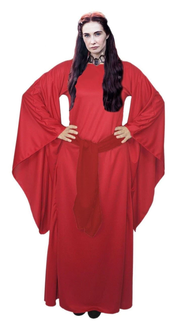 Womens Lady Melisandre Fancy Dress Red Woman Lord Of Light Witch Game Of Thrones Cosplay Costume 2 Womens Lady Melisandre Fancy Dress Red Woman Lord Of Light Witch Game Of Thrones Cosplay Costume - Image 2