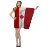 Adults Canada National Flag Dress Patriotic Supporters Fancy Dress Costume [2 Sizes]