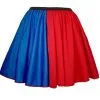 Childs 15" Harley Quinn Harlequin Super Villain Fancy Dress Skater Skirt [Age 8-12 Years]