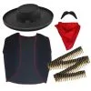 Childs Mexican Bandito Bandit Outlaw Wild West Fancy Dress Costume [2 Sizes]