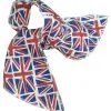 Childs Union Jack Flag Neck Tie United Kingdom Great Britain UK GB King Charles Coronation Fancy Dress [Age 8-12 Years]