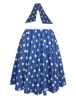 Adults 22" Polka Dot Spot Rockerbilly Rock N Roll Skirt & Neck Scarf 1950s Fancy Dress -Halloween Shop bbc52163 6970 4b98 8475 5db6363f6028 49154.1653056858