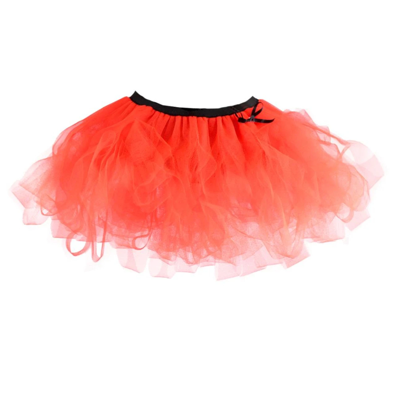 12" Neon Cyber Tutu With Black Waistband Ladies 1990's Rave Tutu Coloured Fancy Dress 4 12" Neon Cyber Tutu With Black Waistband Ladies 1990's Rave Tutu Coloured Fancy Dress - Image 4