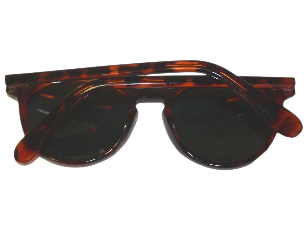 Mens Vintage 1980's Brown Tortoise Shell Round Sun Glasses Unisex Sunglasses UK 2 Mens Vintage 1980's Brown Tortoise Shell Round Sun Glasses Unisex Sunglasses UK - Image 2
