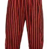 Childs Long Red & Black Stripe Bloomers Victorian Panto Fancy Dress Costume Accessory [2 Sizes]