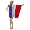 Adults France National Flag Dress Patriotic Supporters Fancy Dress Costume [2 Sizes]