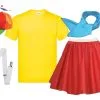 Ladies Tweedle Dee Tweedle Dum Hen Party Wonderland Fancy Dress Costume
