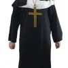 Teen Age 13-16 Nun Robes Habit & Cross Clergy Religious Fancy Dress Costume [Age 13-16 Years]