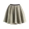 Ladies Tweed Peaky Gang Tartan Full Circle Skater Skirt Elasticated Waistband
