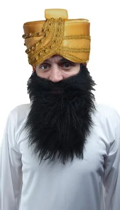 Arabian Sultan Genie Arabic Hat & Beard Fancy Dress Costume Accessories -Halloween Shop e1b3412c 5f26 4dce ac90 e4929c9e8879 26128.1657096354