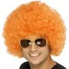 Blackpool Tagerine Football Orange Afro Wig Seasiders
