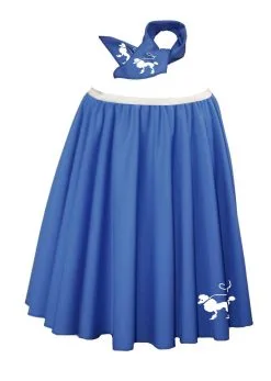 22" Length Poodle Skirt & Neck Tie 1950's Rock & Roll Fancy Dress [2 Sizes] -Halloween Shop ef0d9015 f50c 4939 9071 14ddaf0bd404 76774.1681810220