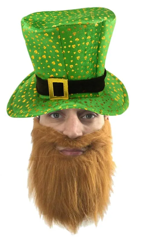 St Patricks Ireland Paddys Day Irish Leprachaun Hat & Beard Fancy Dress Costume Accessories -Halloween Shop ef6a228e 5772 4ceb 9a25 0c3a4fb0bd2e 35563.1641986423