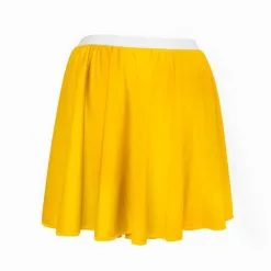 Ladies 15" Length Yellow Roller Disco Easter Dance Troup Fancy Dress [2 Sizes]