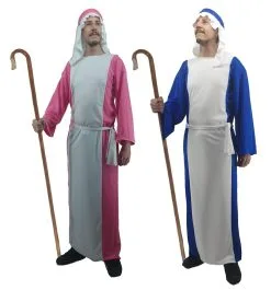 Adults Shepherd Wise Man Christmas Xmas Nativity Fancy Dress Costume [2 Colours]
