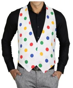 Adults CIN Pudsey Spot Polka Dot Backless Fancy Dress Charity Waistcoat