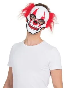 Adult Horror Crazy Clown Skull Mask Fancy Dress Halloween Accessory